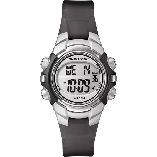 Timex Marathon Digital Mid-Size Watch - Black/Silver [T5K805]