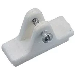 Track Mount Deck Hinge White Pair .85