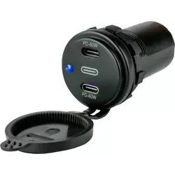USB C Dual Power Socket