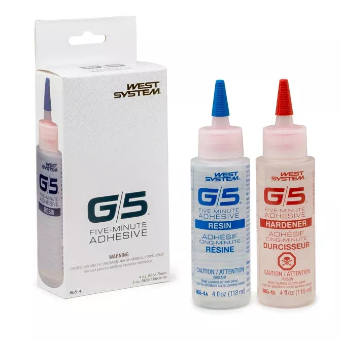 West System G/5 Adhesive - 16oz Resin, 16oz Hardener