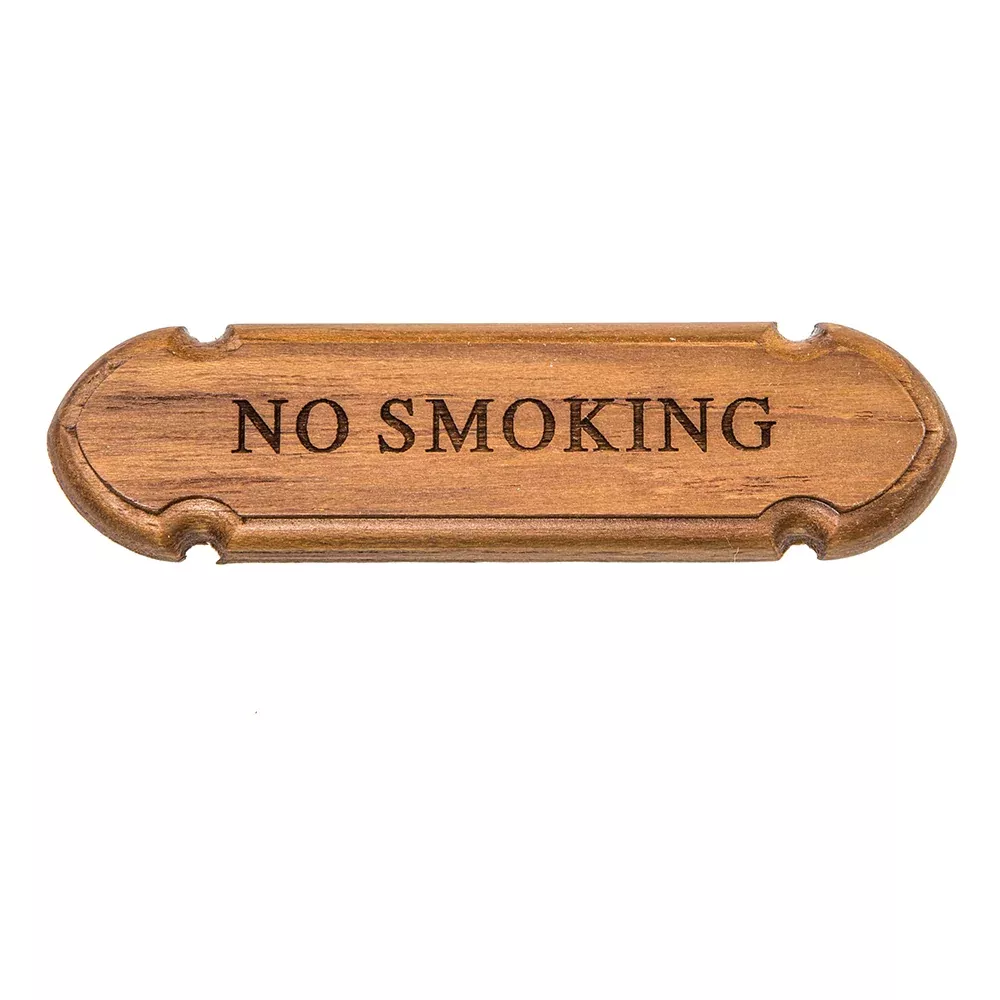 Whitecap Teak "No Smoking" Name Plate
