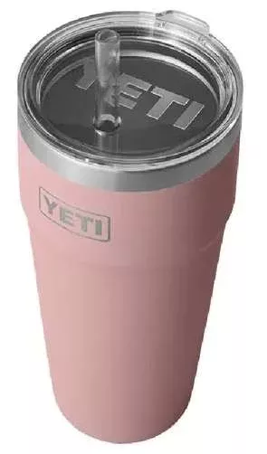 YETI Rambler Cup – 26 oz. – Straw Lid – Sandstone Pink